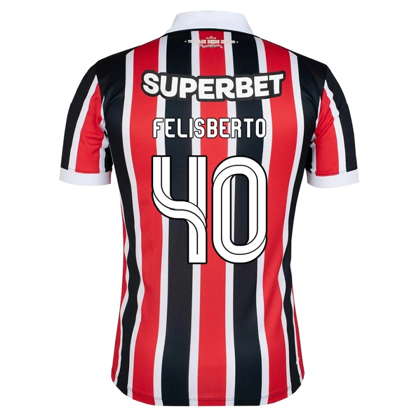 Danxen Hombre Camiseta Igor Felisberto #40 Rojo Blanco Negro 2ª Equipación 2026/27 La Camisa