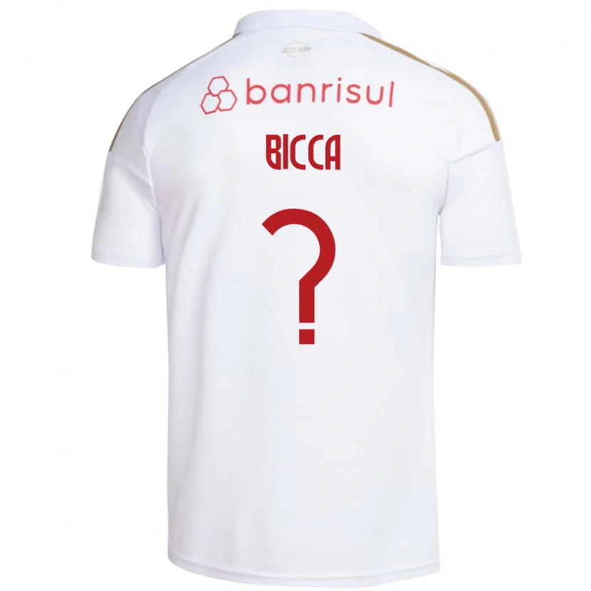 Danxen Hombre Camiseta Leo Bicca #0 Blanco Rojo 2ª Equipación 2026/27 La Camisa
