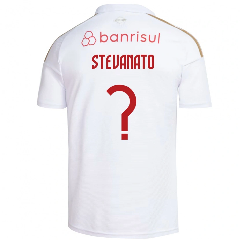 Danxen Hombre Camiseta Eduardo Stevanato #0 Blanco Rojo 2ª Equipación 2026/27 La Camisa