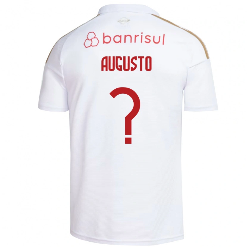 Danxen Hombre Camiseta Vinicius Augusto #0 Blanco Rojo 2ª Equipación 2026/27 La Camisa