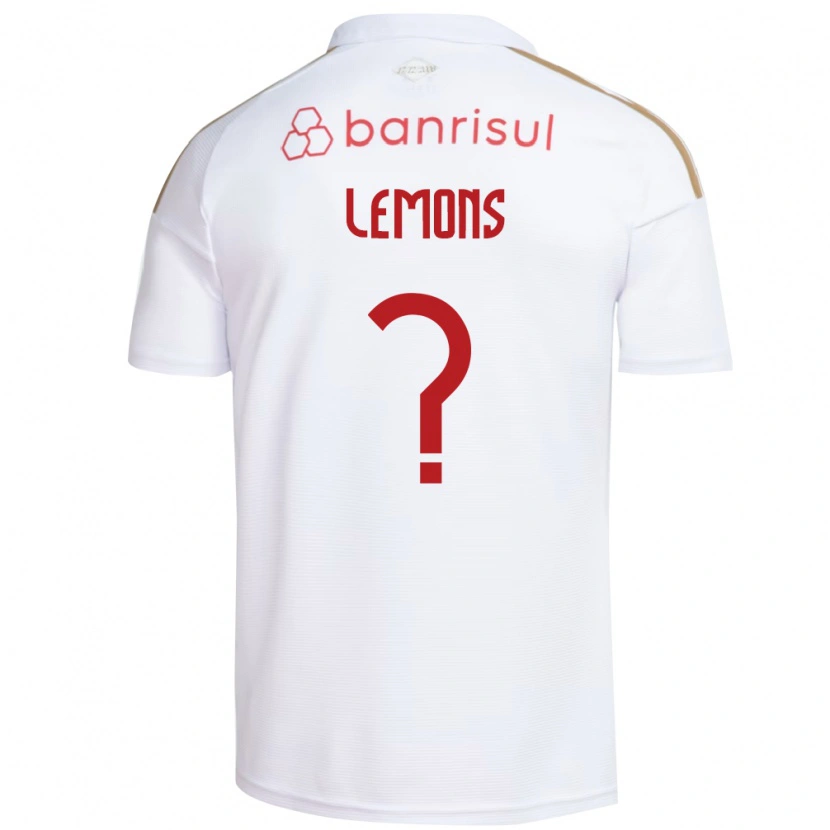 Danxen Hombre Camiseta Matheus Lemons #0 Blanco Rojo 2ª Equipación 2026/27 La Camisa