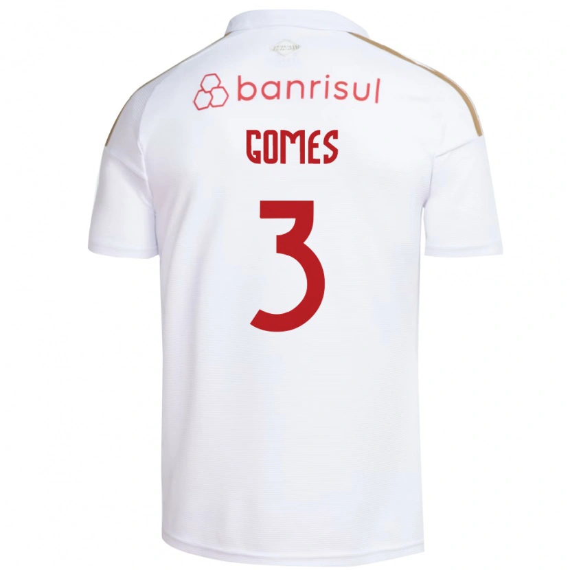 Danxen Hombre Camiseta Igor Gomes #3 Blanco Rojo 2ª Equipación 2026/27 La Camisa
