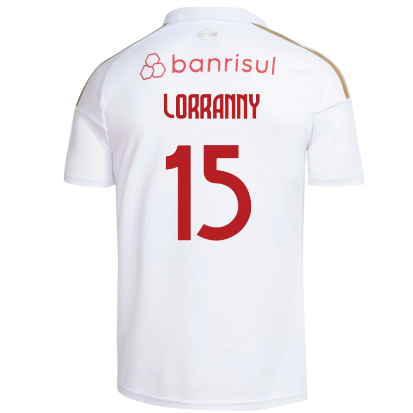Danxen Hombre Camiseta Lorranny #15 Blanco Rojo 2ª Equipación 2026/27 La Camisa