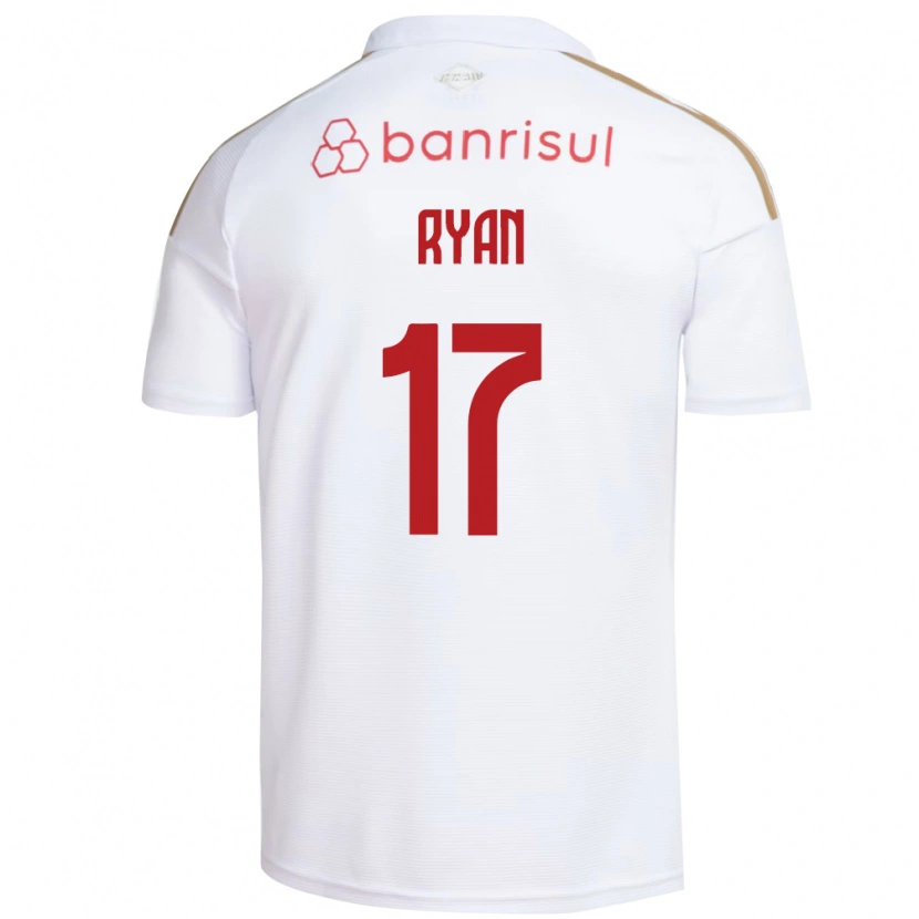 Danxen Hombre Camiseta Gabriel Ryan #17 Blanco Rojo 2ª Equipación 2026/27 La Camisa
