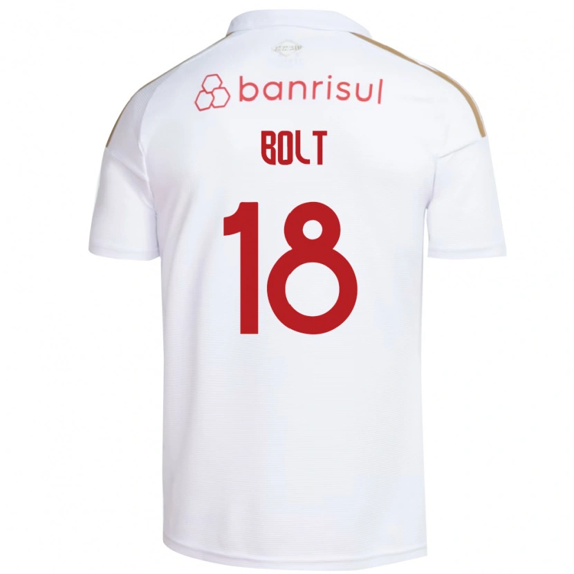 Danxen Hombre Camiseta Tamara Bolt #18 Blanco Rojo 2ª Equipación 2026/27 La Camisa