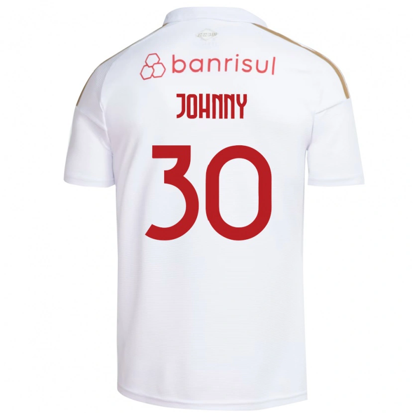 Danxen Hombre Camiseta Johnny #30 Blanco Rojo 2ª Equipación 2026/27 La Camisa