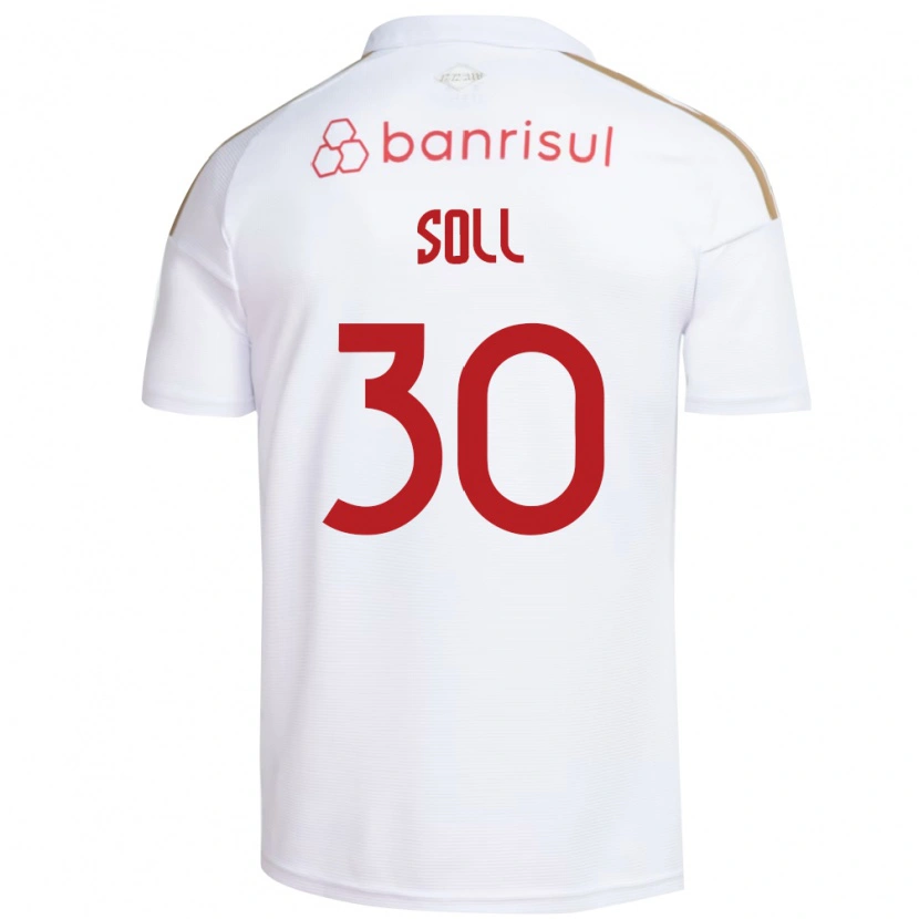 Danxen Hombre Camiseta Soll #30 Blanco Rojo 2ª Equipación 2026/27 La Camisa
