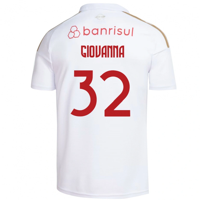 Danxen Hombre Camiseta Giulia Giovanna #32 Blanco Rojo 2ª Equipación 2026/27 La Camisa