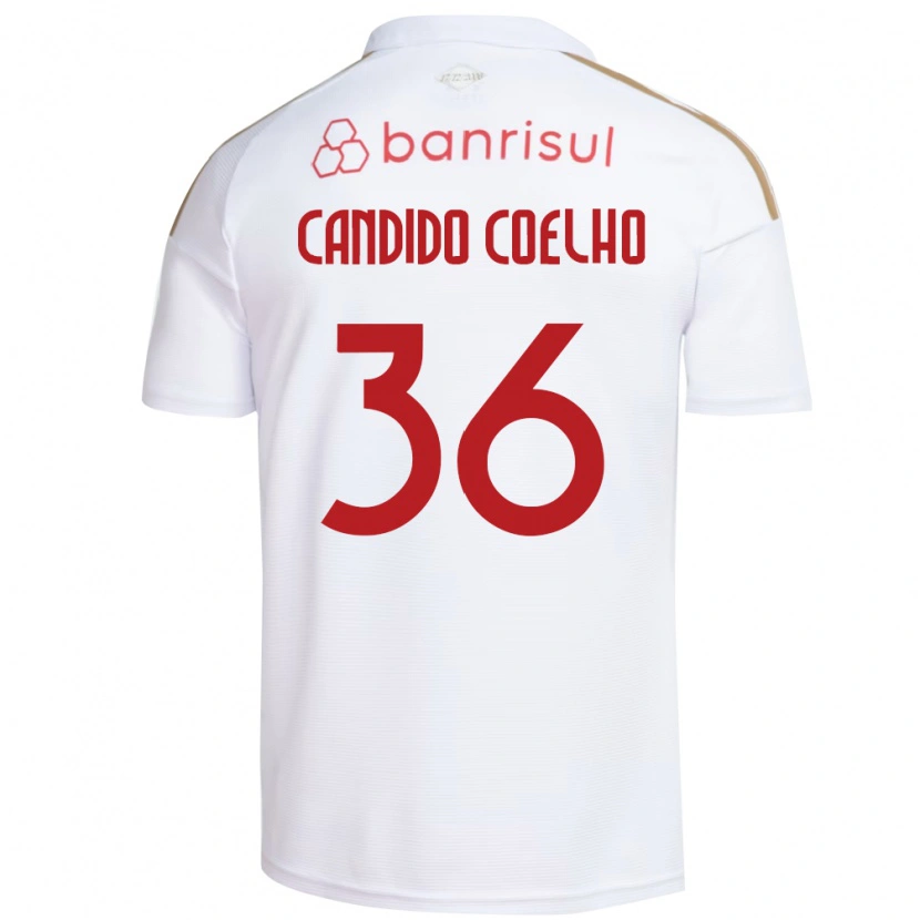 Danxen Hombre Camiseta Richard Candido Coelho #36 Blanco Rojo 2ª Equipación 2026/27 La Camisa