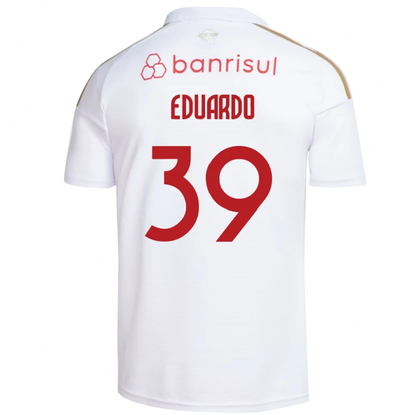 Danxen Hombre Camiseta Carlos Eduardo #39 Blanco Rojo 2ª Equipación 2026/27 La Camisa