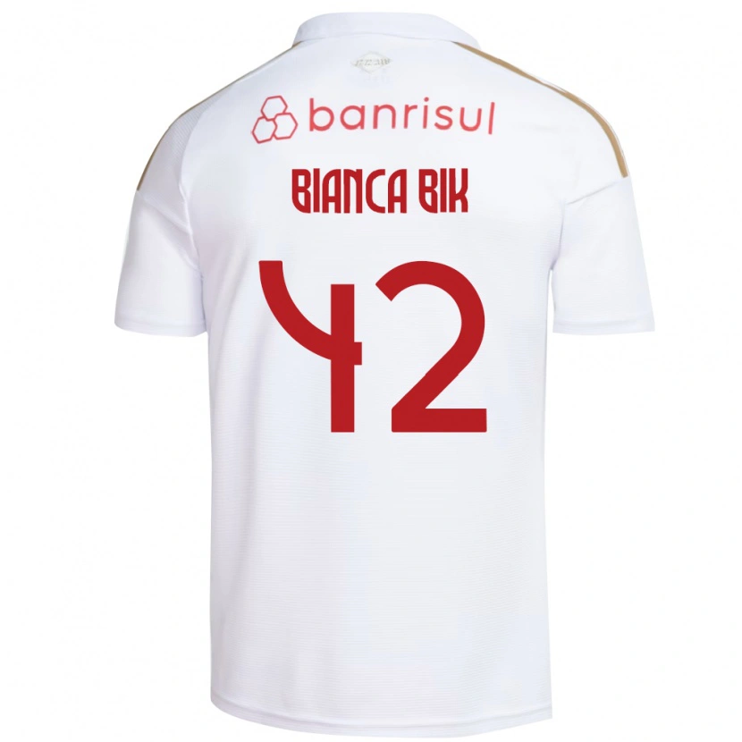 Danxen Hombre Camiseta Bianca Bik #42 Blanco Rojo 2ª Equipación 2026/27 La Camisa
