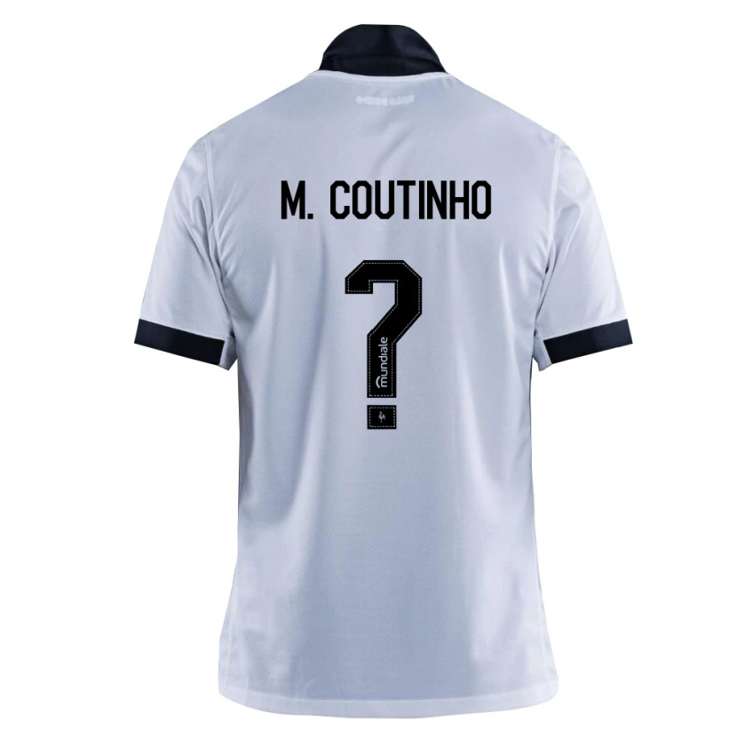 Danxen Hombre Camiseta Murilo Coutinho #0 Blanco Negro 2ª Equipación 2026/27 La Camisa