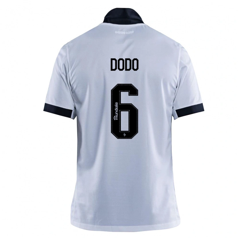 Danxen Hombre Camiseta Dodo #6 Blanco Negro 2ª Equipación 2026/27 La Camisa