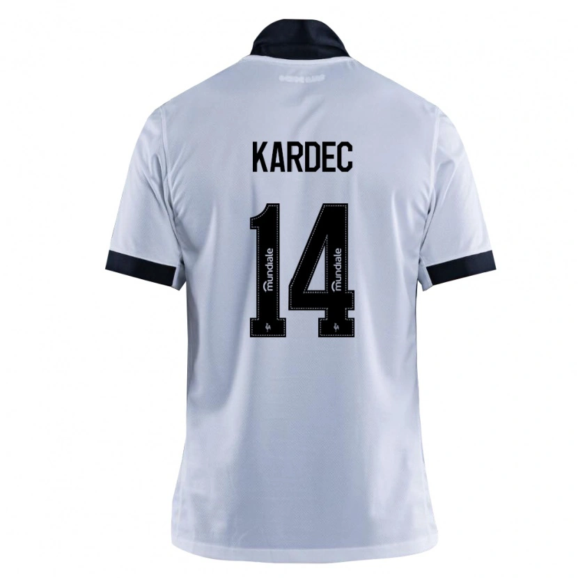 Danxen Hombre Camiseta Alan Kardec #14 Blanco Negro 2ª Equipación 2026/27 La Camisa
