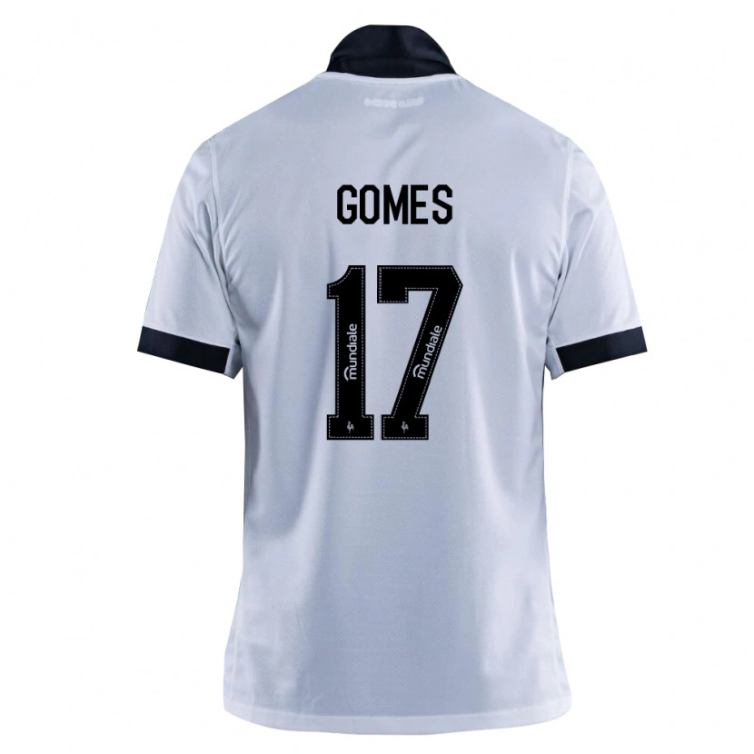 Danxen Hombre Camiseta Igor Gomes #17 Blanco Negro 2ª Equipación 2026/27 La Camisa