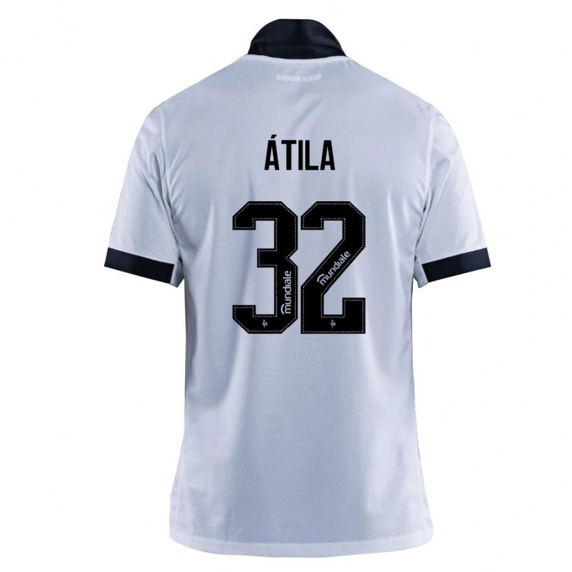 Danxen Hombre Camiseta Gabriel Atila #32 Blanco Negro 2ª Equipación 2026/27 La Camisa