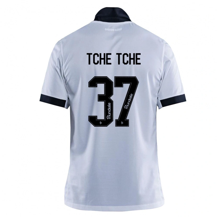 Danxen Hombre Camiseta Tche Tche #37 Blanco Negro 2ª Equipación 2026/27 La Camisa