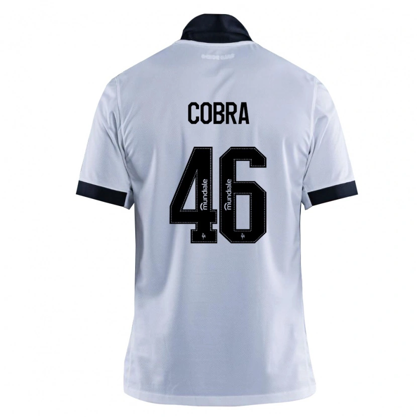 Danxen Hombre Camiseta Pedro Cobra #46 Blanco Negro 2ª Equipación 2026/27 La Camisa