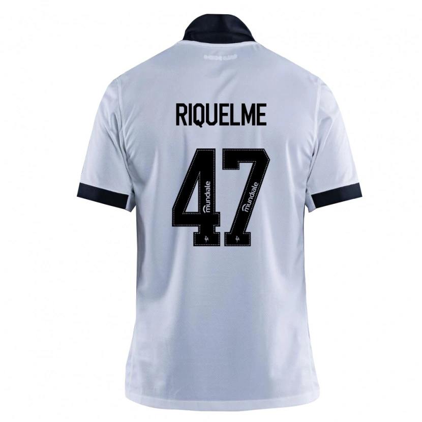 Danxen Hombre Camiseta Riquelme Henrique Da Silva Ferreira #47 Blanco Negro 2ª Equipación 2026/27 La Camisa