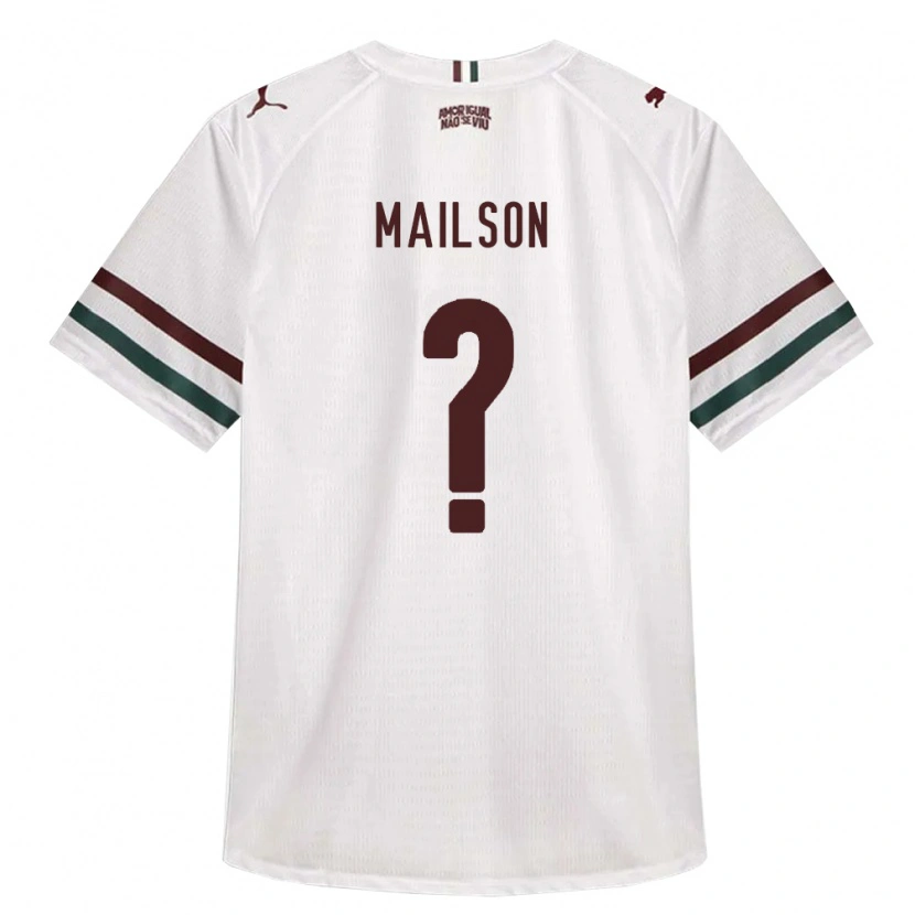 Danxen Hombre Camiseta Francisco Mailson Costa Dos Santos #0 Blanco Verde Borgoña 2ª Equipación 2026/27 La Camisa