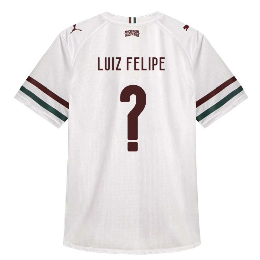 Danxen Hombre Camiseta Luiz Felipe #0 Blanco Verde Borgoña 2ª Equipación 2026/27 La Camisa