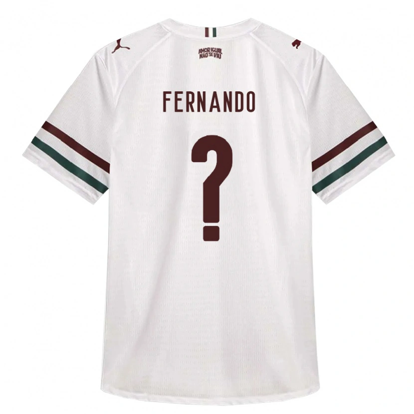 Danxen Hombre Camiseta Luis Fernando #0 Blanco Verde Borgoña 2ª Equipación 2026/27 La Camisa