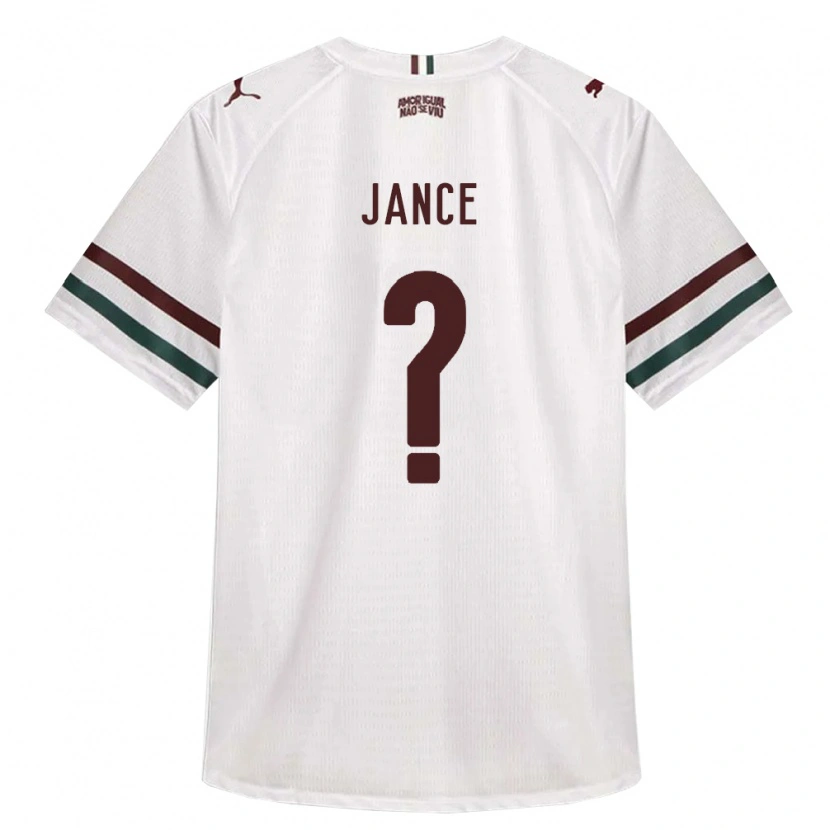 Danxen Hombre Camiseta Léo Jance #0 Blanco Verde Borgoña 2ª Equipación 2026/27 La Camisa