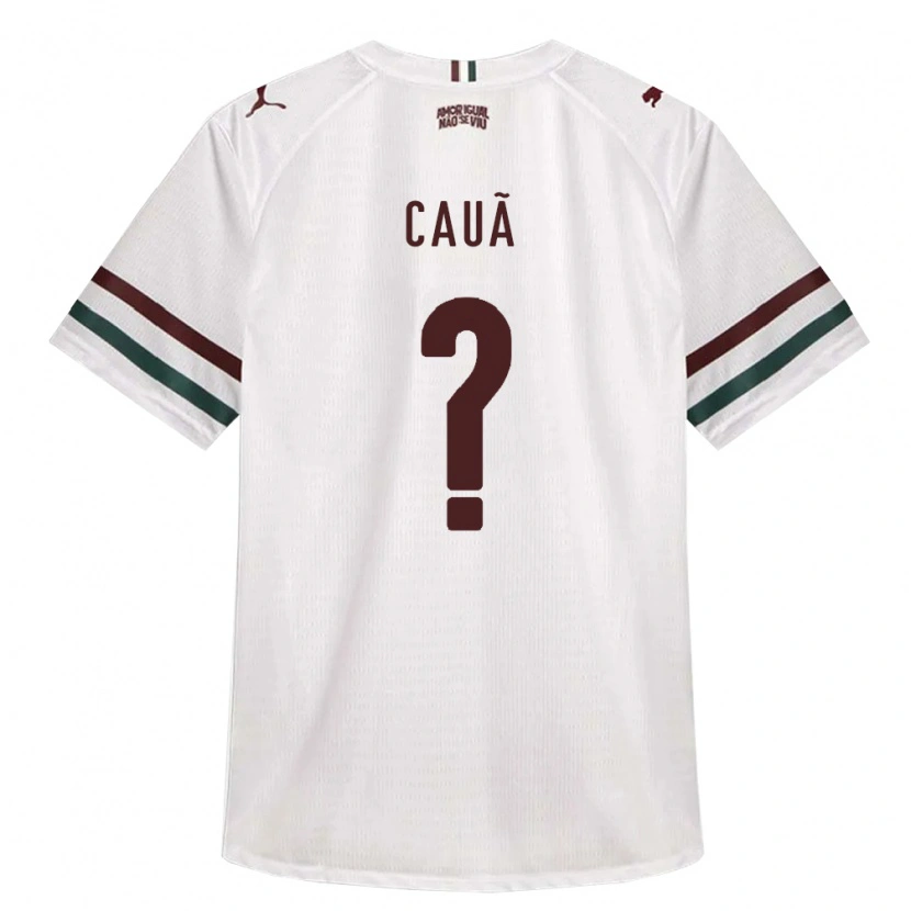 Danxen Hombre Camiseta Cauã #0 Blanco Verde Borgoña 2ª Equipación 2026/27 La Camisa