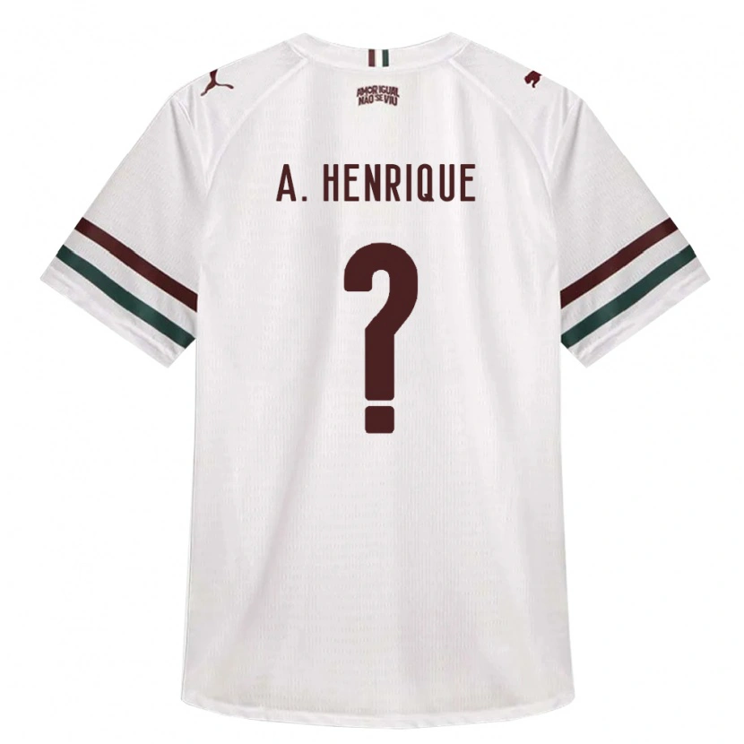 Danxen Hombre Camiseta Arthur Henrique #0 Blanco Verde Borgoña 2ª Equipación 2026/27 La Camisa