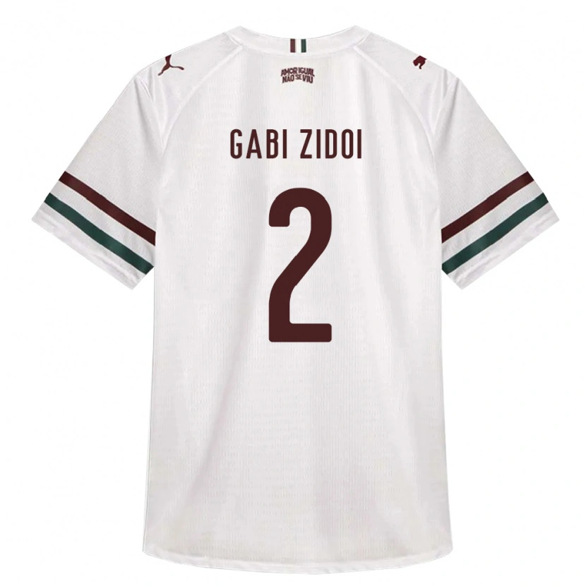 Danxen Hombre Camiseta Gabi Zidoi #2 Blanco Verde Borgoña 2ª Equipación 2026/27 La Camisa