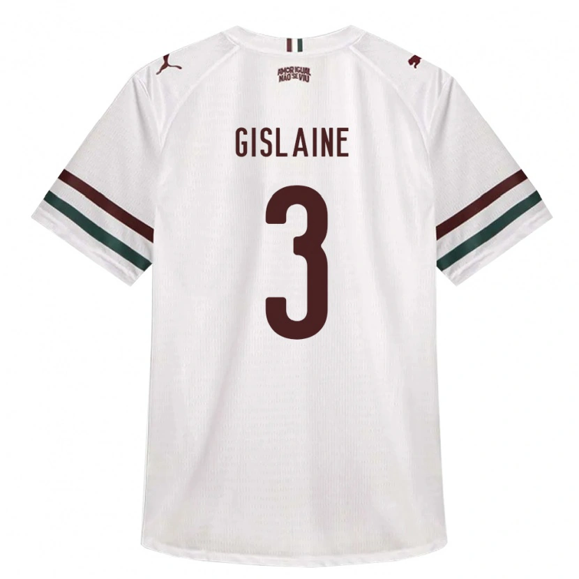 Danxen Hombre Camiseta Gislaine #3 Blanco Verde Borgoña 2ª Equipación 2026/27 La Camisa
