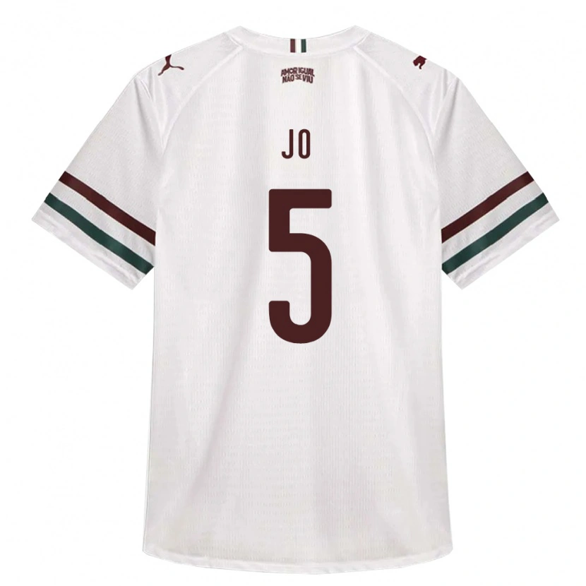 Danxen Hombre Camiseta Joedson Santos Almeida #5 Blanco Verde Borgoña 2ª Equipación 2026/27 La Camisa