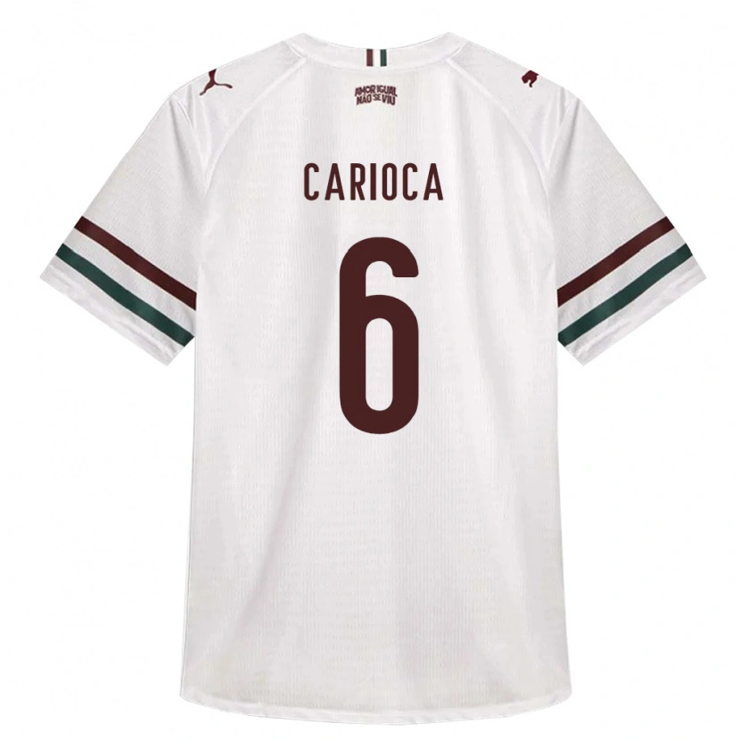 Danxen Hombre Camiseta Gabriel Carioca #6 Blanco Verde Borgoña 2ª Equipación 2026/27 La Camisa