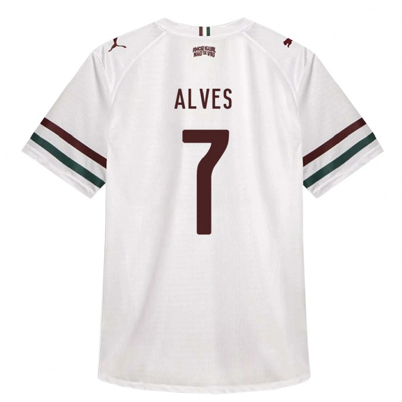 Danxen Hombre Camiseta Geovana Alves #7 Blanco Verde Borgoña 2ª Equipación 2026/27 La Camisa