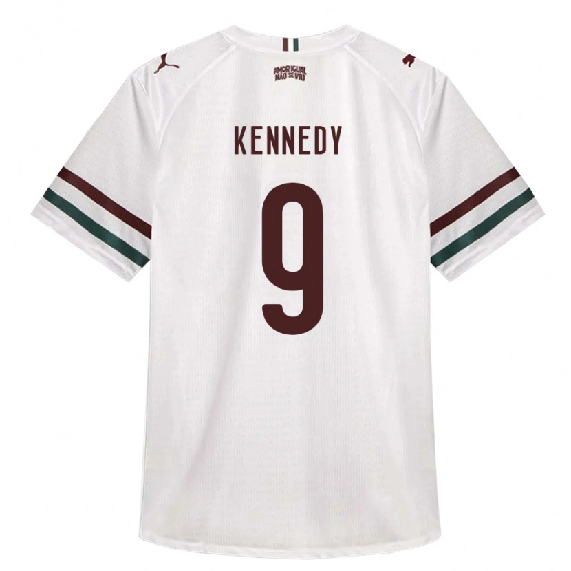 Danxen Hombre Camiseta John Kennedy #9 Blanco Verde Borgoña 2ª Equipación 2026/27 La Camisa