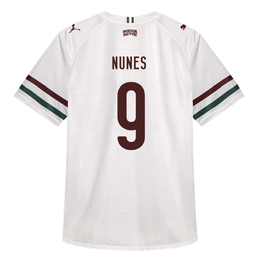 Danxen Hombre Camiseta Carla Nunes #9 Blanco Verde Borgoña 2ª Equipación 2026/27 La Camisa