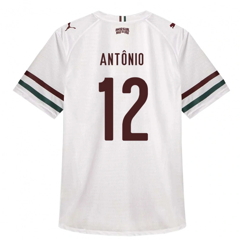 Danxen Hombre Camiseta Pedro Antônio #12 Blanco Verde Borgoña 2ª Equipación 2026/27 La Camisa