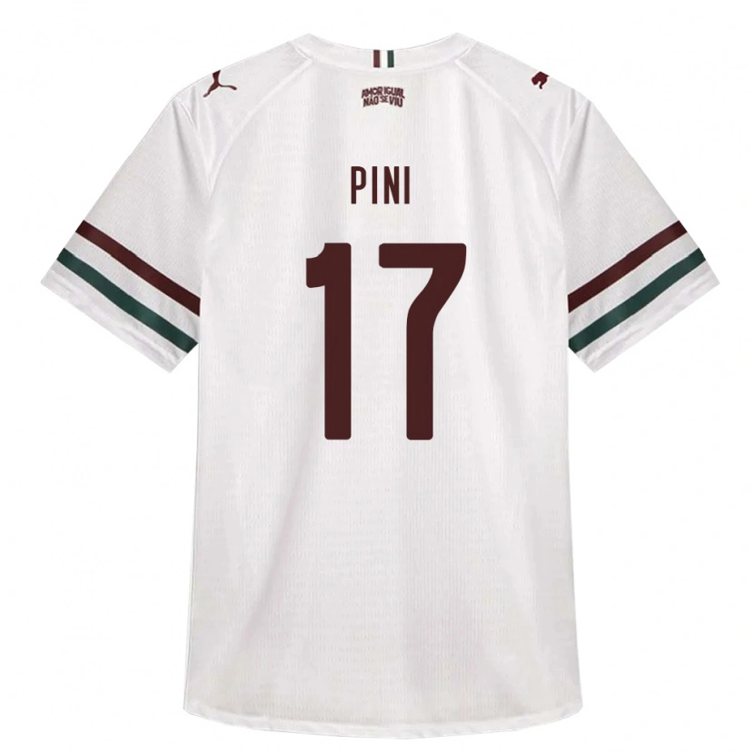 Danxen Hombre Camiseta Camila Pini #17 Blanco Verde Borgoña 2ª Equipación 2026/27 La Camisa