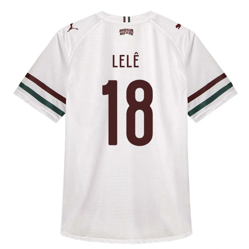 Danxen Hombre Camiseta Lelê #18 Blanco Verde Borgoña 2ª Equipación 2026/27 La Camisa