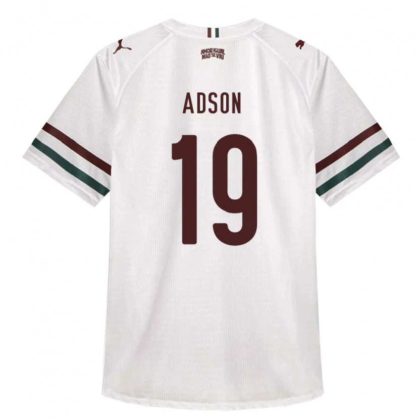 Danxen Hombre Camiseta Adsonnaldo Ferreira Nascimento #19 Blanco Verde Borgoña 2ª Equipación 2026/27 La Camisa