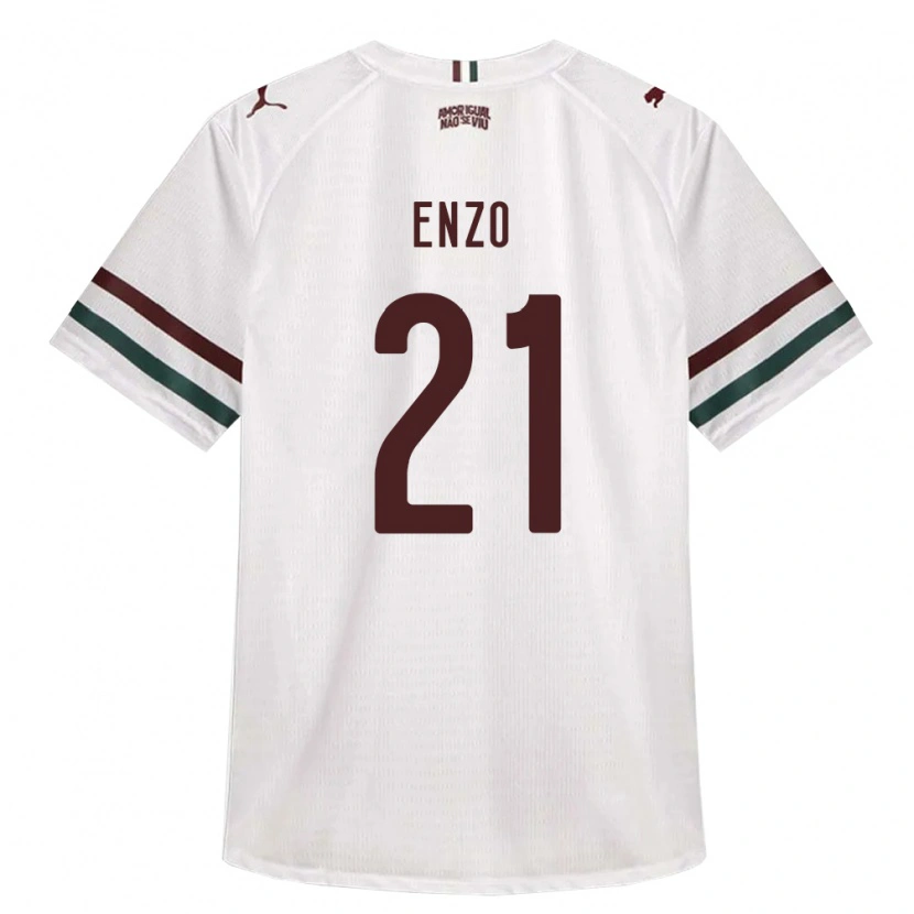 Danxen Hombre Camiseta Enzo Munerato Sene #21 Blanco Verde Borgoña 2ª Equipación 2026/27 La Camisa