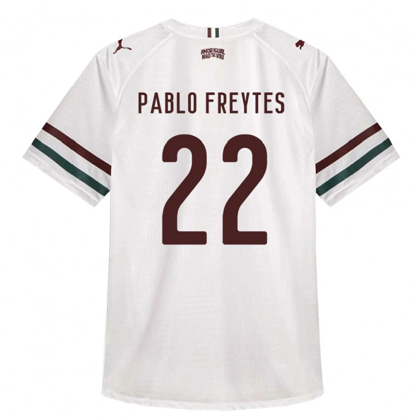 Danxen Hombre Camiseta Juan Pablo Freytes #22 Blanco Verde Borgoña 2ª Equipación 2026/27 La Camisa