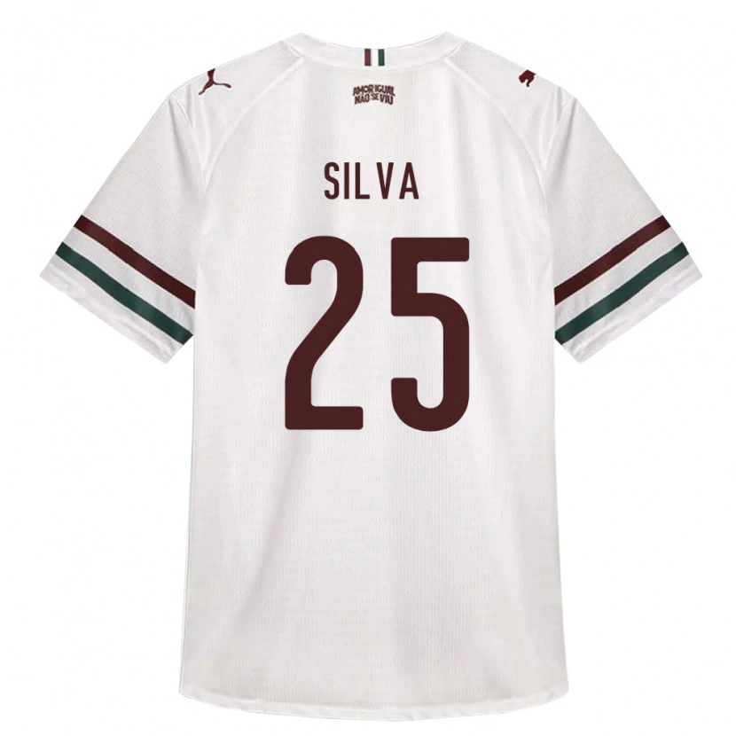 Danxen Hombre Camiseta Julia Silva #25 Blanco Verde Borgoña 2ª Equipación 2026/27 La Camisa