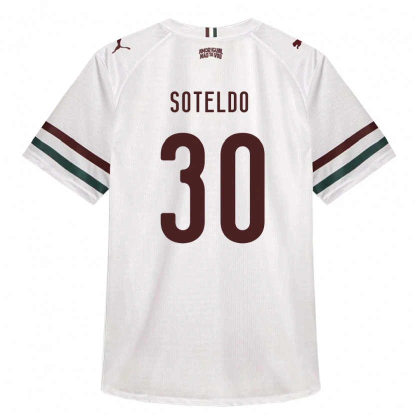 Danxen Hombre Camiseta Yeferson Soteldo #30 Blanco Verde Borgoña 2ª Equipación 2026/27 La Camisa