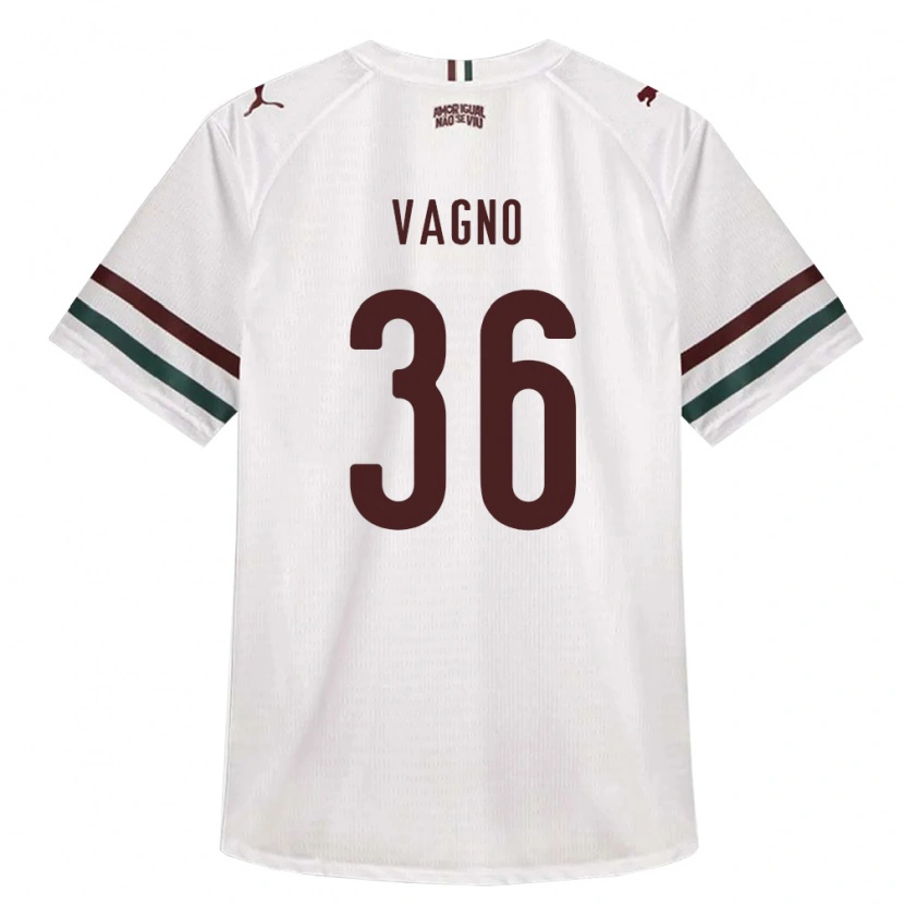 Danxen Hombre Camiseta Vagno De Sousa Brito Júnior #36 Blanco Verde Borgoña 2ª Equipación 2026/27 La Camisa