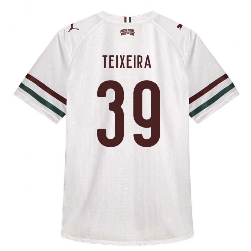 Danxen Hombre Camiseta Gabriel Teixeira #39 Blanco Verde Borgoña 2ª Equipación 2026/27 La Camisa