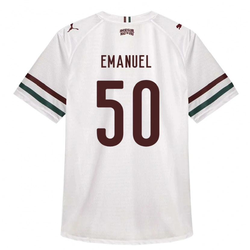Danxen Hombre Camiseta Lucas Emanuel #50 Blanco Verde Borgoña 2ª Equipación 2026/27 La Camisa