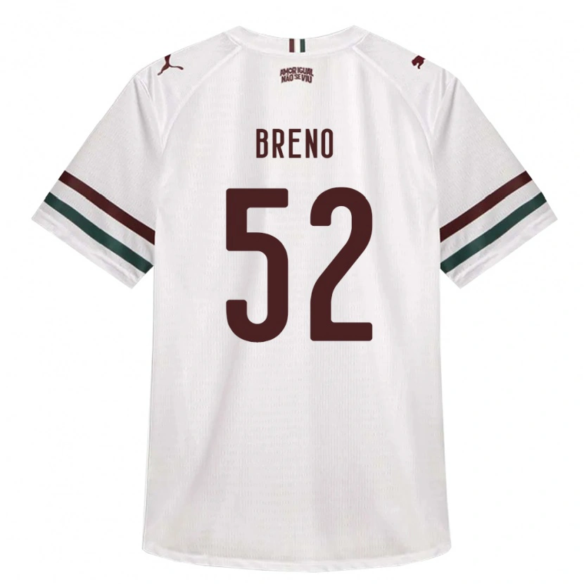 Danxen Hombre Camiseta Breno De Souza Britez Da Rocha Cunha #52 Blanco Verde Borgoña 2ª Equipación 2026/27 La Camisa
