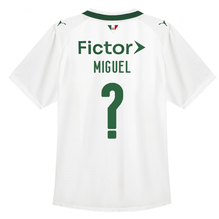 Danxen Hombre Camiseta Carlos Miguel #0 Verde Blanco 2ª Equipación 2026/27 La Camisa