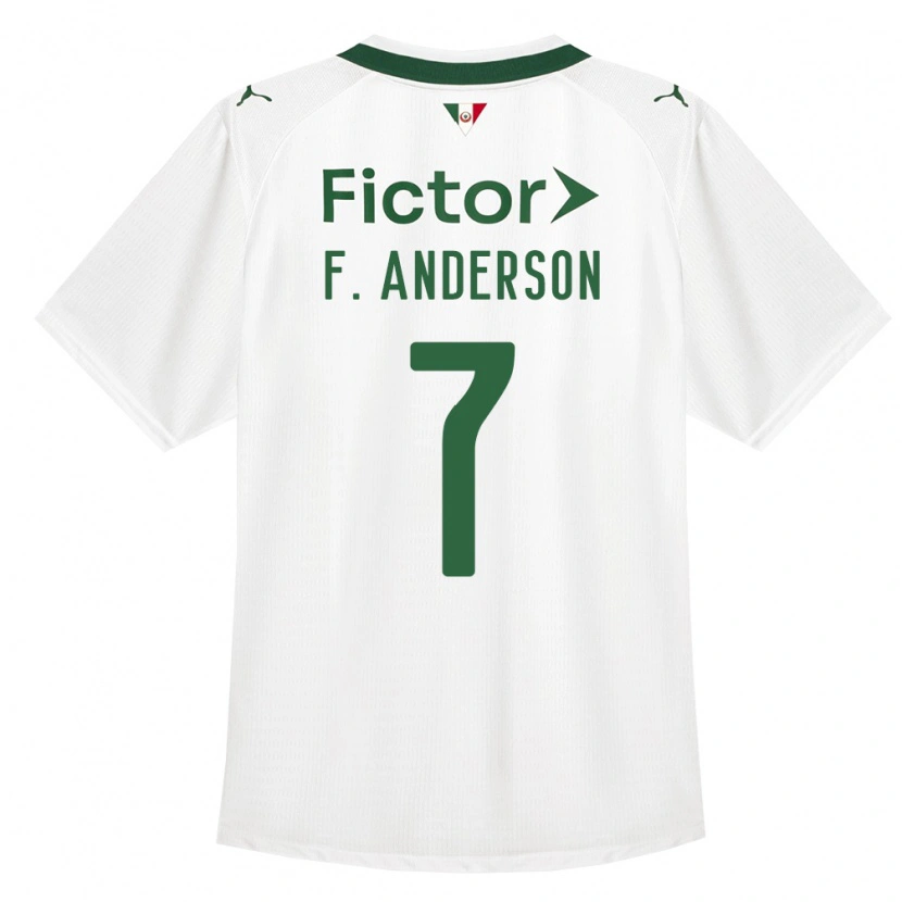 Danxen Hombre Camiseta Felipe Anderson #7 Verde Blanco 2ª Equipación 2026/27 La Camisa